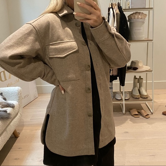 Taupe Shacket - Picture 5 of 5